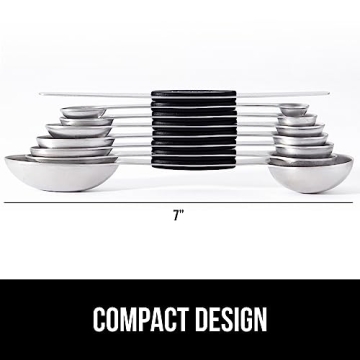 8 Piece Magnetic Stainless Steel Measuring Spoon Set