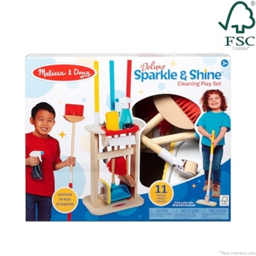 Melissa & Doug Sparkle Shine Cleaning Play Set - 11 Pieces