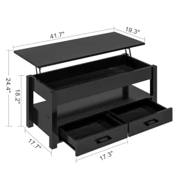 FABATO 41.7 Lift Top Coffee Table for Living Rooms