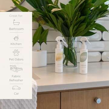 Grow Fragrance 100% Plant-Based Air Freshener Spray | Freshen Fabric & Rooms | Golden Grove, Woodlan...