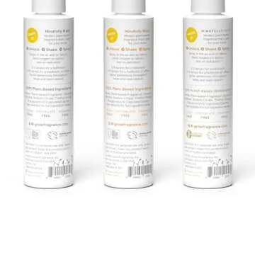 Grow Fragrance 100% Plant-Based Air Freshener Spray | Freshen Fabric & Rooms | Golden Grove, Woodland Sage, Blondewood Scents | Made with Natural Essential Oils - Variety 3 Pack, 5 oz each