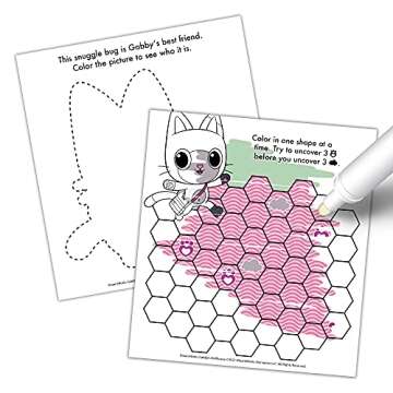 Bendon Imagine Ink Coloring Game Book, Magic Ink Pictures, Mess Free Marker (Gabby's Dollhouse)