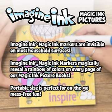 Bendon Imagine Ink Coloring Game Book, Magic Ink Pictures, Mess Free Marker (Gabby's Dollhouse)