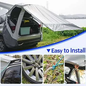 M KARMATER SUV Tailgate Tent for Camping & Travel