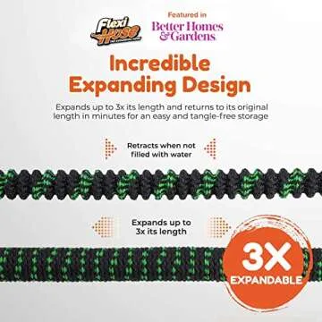 Flexi Hose 75 ft Expandable Garden Hose with 8 Nozzle