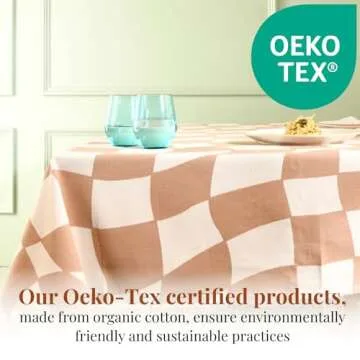 Folkulture 60x84 Cotton Tablecloth for Elegant Decor