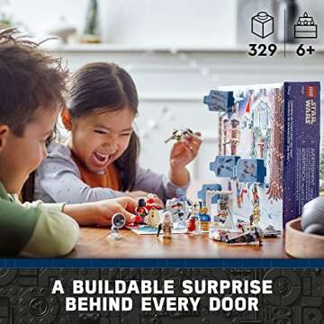 LEGO Star Wars 2022 Advent Calendar 75340 Building Toy Set for Kids, Boys and Girls, Ages 6+, 8 Char...