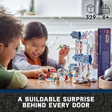LEGO Star Wars 2022 Advent Calendar 75340 Building Toy Set for Kids, Boys and Girls, Ages 6+, 8 Char...