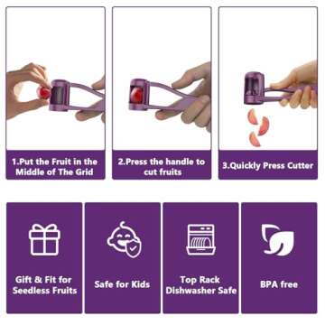 PathVenture Grape Cutter for Easy Fruit Slicing
