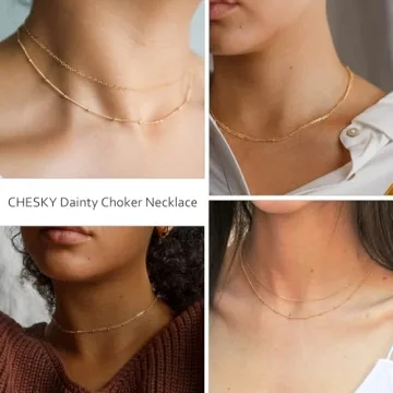 Elegant Gold Choker Necklace for Dainty Style Lovers