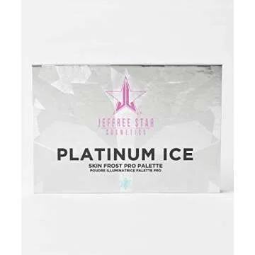 Jeffree Star Platinum Ice Skin Frost Pro Palette - Glitter