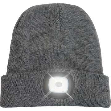LED Beanie Hat for Outdoor Safety - Head Lightz