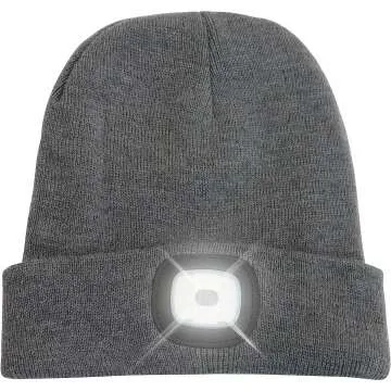 LED Beanie Hat for Outdoor Safety - Head Lightz