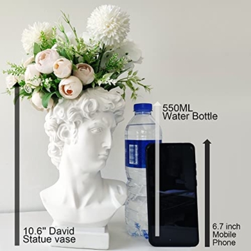 BOYOWO 10.6'' David Statue Vase for Unique Home Decor