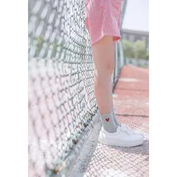 Kimkshine Socks for Women with Embroidery, Running Socks,Crew Socks,Ankle Socks,Womens Socks,Cute Pattern 5 pairs