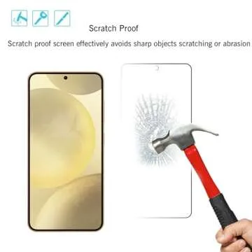 Ailun Screen Protector for Galaxy S24 3 Pack + 3 Pack Camera Lens Tempered Glass Fingerprint Unlock Compatible 0.25mm Anti-Scratch Case Friendly Clear - HD