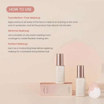 TIRTIR Base Makeup Routine - Red Cushion & Tone Up Essence