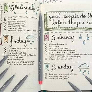 Vibrant Fineliner Color Pen Set for Artists