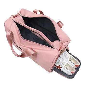 Konelia Small Gym Bag for Women and Men Waterproof Workout Sports Swimming Bag, Weekender Travel Duf...