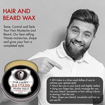 Premium Beard Wax for Men - All Natural & Medium Hold