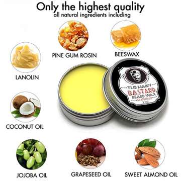 Premium Beard Wax for Men - All Natural & Medium Hold