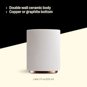 Fellow Monty Milk Art Cups Double Wall Latte Mug 11 oz