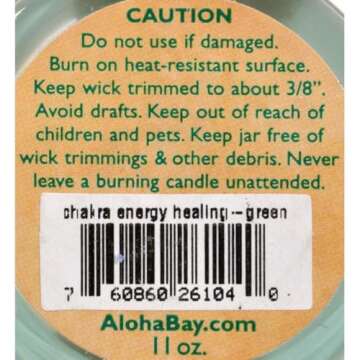 Premium Scented Hand Made Chakra Candle | Energy Pillar | Meditation & Balance Set (1 Pack) | Yoga, Prayer & Meditation Candle | Long Burn & Dripless | Anja, Lavender, Fir, &Chamomile | Aloha Bay