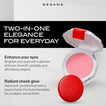 Besame Cosmetics Dreamy Pink Blush Refill for Modern Compacts