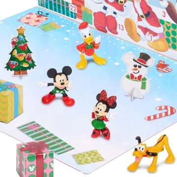Disney Classic Advent Calendar, 32 pieces, Kids Toys for Ages 3 Up by Just Play