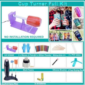HXH Cup Turner Kit for Crafting Perfect Tumblers