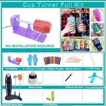 HXH Cup Turner Kit for Crafting Perfect Tumblers