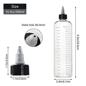 Segbeauty Hair Dye Bottles - Measured & Refillable Applicator