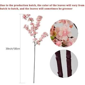 MINYULUA 3pc Cherry Blossom Branches for Home Decor