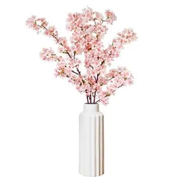 MINYULUA 3pc Cherry Blossom Branches for Home Decor