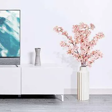 MINYULUA 3pc Cherry Blossom Branches for Home Decor
