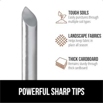 Gorilla Grip 50 Pack Galvanized Landscape Staples