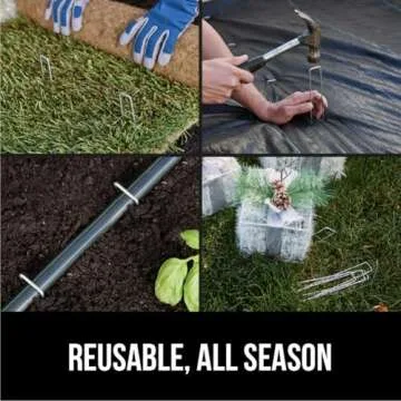 Gorilla Grip 50 Pack Galvanized Landscape Staples