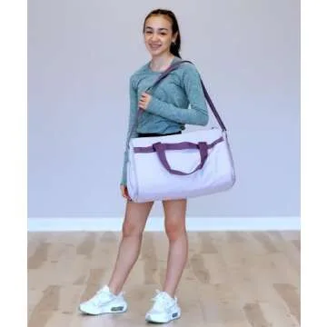 Kendall Country Carry On Bag for Girls- Convertible Garment Duffel for Travel, Great as a Garment Bag for Dance Costumes, Cheer Uniforms, and Sports, with Shoe Pocket.