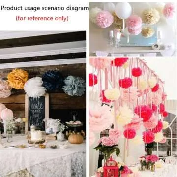 We Moment Yellow Paper Pom Poms Decorations for Wedding Birthday Yellow Sunflower Party Decoration Ceiling Wall Hanging Tissue Flowers Decorations 12pcs 2 Colors of 12 Inch 10 Inch