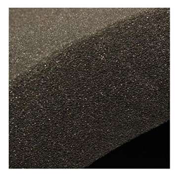 AKTRADING CO. CertiPUR-US Certified Charcoal Rubber Cushion (Seat Replacement, Foam Padding, Acoustic Upholstery Sheet ) - 1"H X 24"W X 72"L