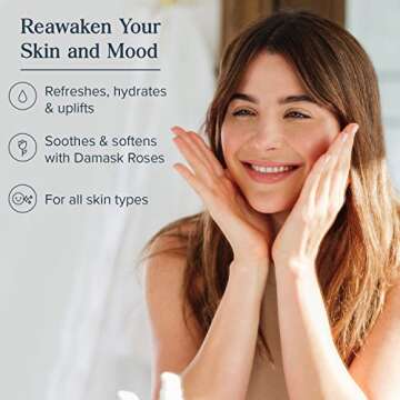 Heritage Store Rosewater, Refreshing Facial Splash for Glowing Skin, with Damask Rose, All Skin Type...