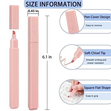 Xgunion Pastel Highlighters Set 12pcs Perfect for Bibles