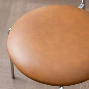 LUE BONA Stylish Faux Leather Bar Stools Set of 4