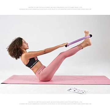 SIKOYA Pilates Ring, Magic Circle Fitness Ring, Perfect for Pilates, Toning Inner Thighs, Body Sculpting, Yoga, and Resistance Training