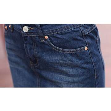 chouyatou Women's Casual Short Denim Skirt (X-Large, Lblue)