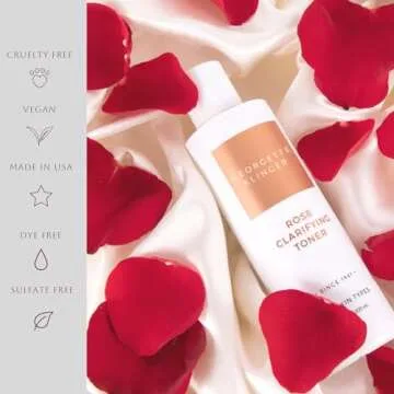 Rose Clarifying Toner - Deep Cleansing Facial Toner, pH Balancing, Moisturizing Formula with Witch Hazel and Aloe for Deep Pore Cleansing, Hydration, and Skin Repair - 6.7 oz by Georgette Klinger