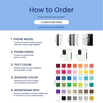 Preppy Jones Monogram Phone Case - Tough, Slim, Magnet Style