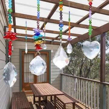 JULMELON Colorful Crystal Suncatchers for Unique Home Decor