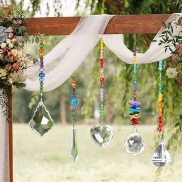 JULMELON Colorful Crystal Suncatchers for Unique Home Decor