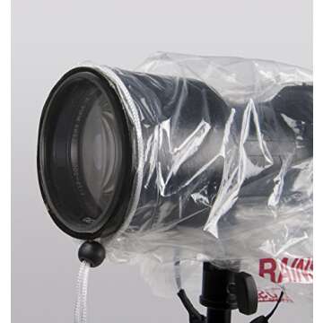 OP/TECH USA Rainsleeve Camera Cover - Clear Rain & Dust Sleeve for Shooting Photos & Video, with Viewfinder Access - Camera Rain Cover, Original, 2 Pack